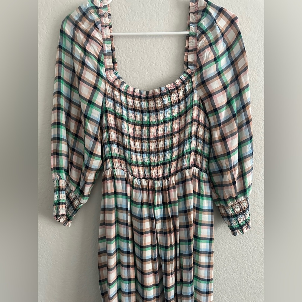 Maeve Cerie Smocked Midi Dress - Picture 7 of 9